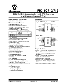 浏览型号PIC16LC712T-04I/SO的Datasheet PDF文件第1页