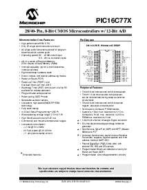 浏览型号PIC16C774-20/SP的Datasheet PDF文件第1页
