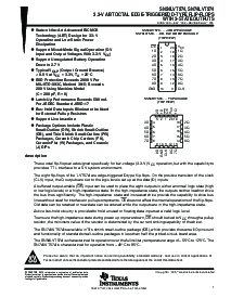 浏览型号SN74LVT574DWR的Datasheet PDF文件第1页