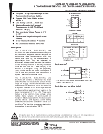 浏览型号SN75LBC179P的Datasheet PDF文件第1页