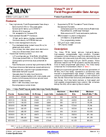 浏览型号XCV200-4BG256C的Datasheet PDF文件第1页