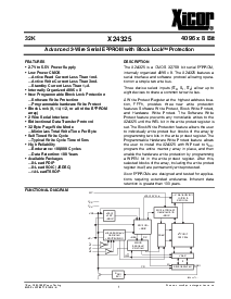 浏览型号X24325SI的Datasheet PDF文件第1页