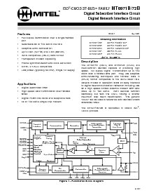 浏览型号MT8971BP的Datasheet PDF文件第1页