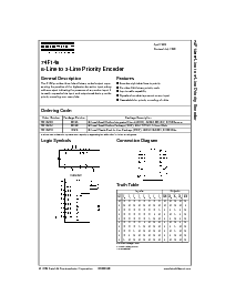 浏览型号74F148PC的Datasheet PDF文件第1页