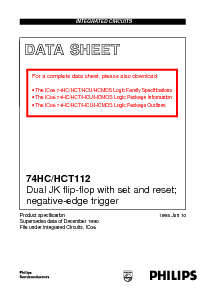 浏览型号74HC112PW的Datasheet PDF文件第1页