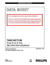 浏览型号74HC139DB的Datasheet PDF文件第1页