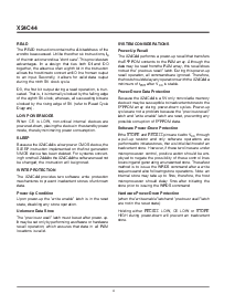 浏览型号X24C44SM的Datasheet PDF文件第4页