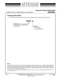 浏览型号VSC7961W的Datasheet PDF文件第10页