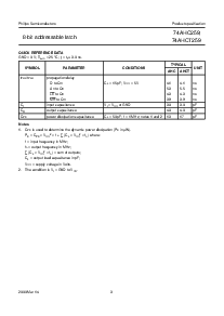 浏览型号74AHC259PW的Datasheet PDF文件第3页