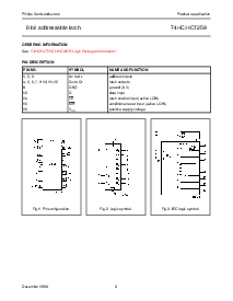浏览型号74HC259PW的Datasheet PDF文件第3页