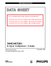 浏览型号74HC251DB的Datasheet PDF文件第1页