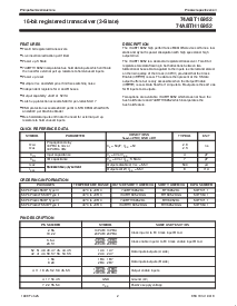 浏览型号74ABTH16952DL的Datasheet PDF文件第2页