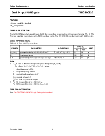 浏览型号74HC20D的Datasheet PDF文件第2页