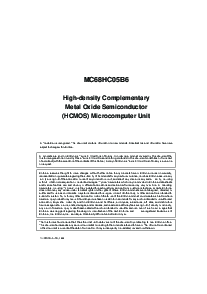 浏览型号MC68HC705B16的Datasheet PDF文件第7页