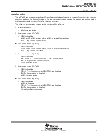 浏览型号MSP430F425IPM的Datasheet PDF文件第7页