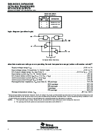 浏览型号SN74AHC245DBR的Datasheet PDF文件第2页