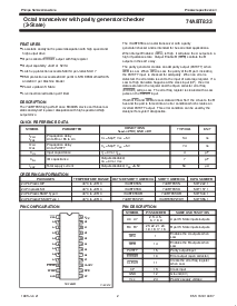 浏览型号74ABT833PW的Datasheet PDF文件第2页