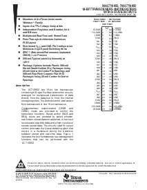 浏览型号74ACT16652DLRG4的Datasheet PDF文件第1页