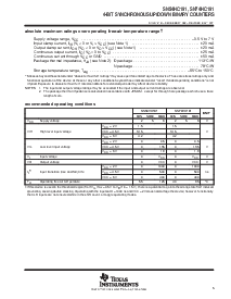 浏览型号74HC191的Datasheet PDF文件第5页