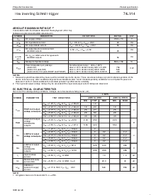 浏览型号74LV14DB的Datasheet PDF文件第4页