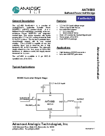 浏览型号AAT4900IGV-T1的Datasheet PDF文件第1页