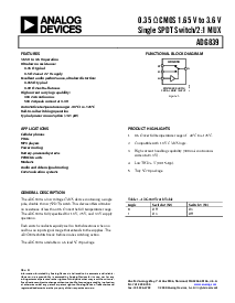 浏览型号ADG839YKSZ-REEL7的Datasheet PDF文件第1页