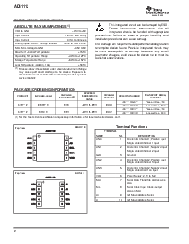 浏览型号ADS1112IDRCT的Datasheet PDF文件第2页