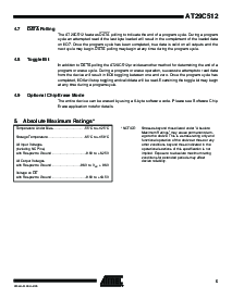 浏览型号AT29C512-15JI的Datasheet PDF文件第5页