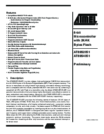 浏览型号AT89S4051-24SU的Datasheet PDF文件第1页
