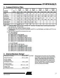浏览型号AT49F002NT-70PC的Datasheet PDF文件第7页