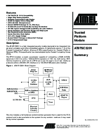 浏览型号AT97SC3201-01AC的Datasheet PDF文件第1页