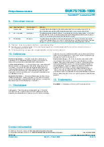 浏览型号BUK7526-100B的Datasheet PDF文件第14页