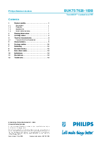 浏览型号BUK7526-100B的Datasheet PDF文件第15页