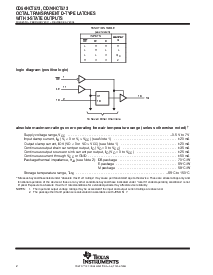浏览型号CD54HCT573F3A的Datasheet PDF文件第2页