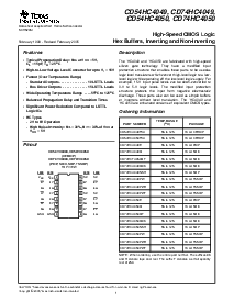 浏览型号CD74HC4050PWR的Datasheet PDF文件第1页
