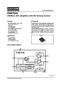 浏览型号FAN7040MX的Datasheet PDF文件第1页