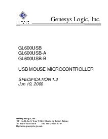 浏览型号GL600USB-B的Datasheet PDF文件第1页