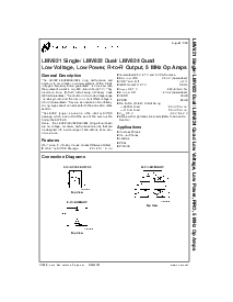 浏览型号LMV822MMX的Datasheet PDF文件第1页