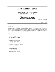 浏览型号HM62V16514LTTI-5SL的Datasheet PDF文件第3页