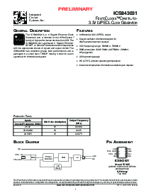 浏览型号ICS843031AG的Datasheet PDF文件第1页