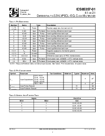 浏览型号ICS85357AG-01T的Datasheet PDF文件第2页