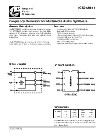 浏览型号ICS9120M-11的Datasheet PDF文件第1页