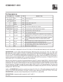 浏览型号ICS93V857yL-130T的Datasheet PDF文件第2页