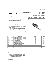 浏览型号IRF730A的Datasheet PDF文件第1页