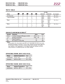 浏览型号IS61C6416AL-12TLI的Datasheet PDF文件第3页