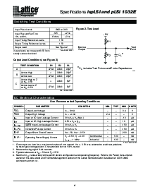 浏览型号ISPLSI1032E-100LJ的Datasheet PDF文件第4页