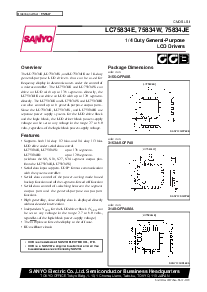 浏览型号LC75834JE的Datasheet PDF文件第1页